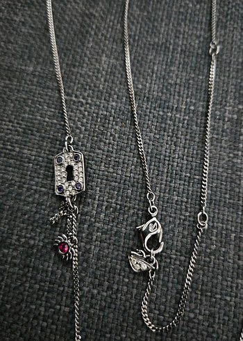 AROVSKI Kanatlı Anahtar Kolye - Görsel 4