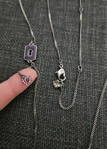 AROVSKI Kanatlı Anahtar Kolye - Görsel 5