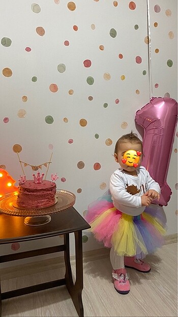 Kız bebek doğum günü kostümü