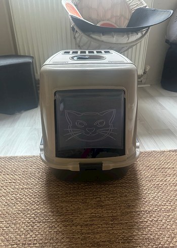  Beden Renk Gri Kapalı Kedi Tuvaleti