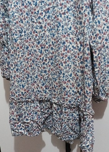 mango Uzun Kollu Fırfırlı elbise - Görsel 3