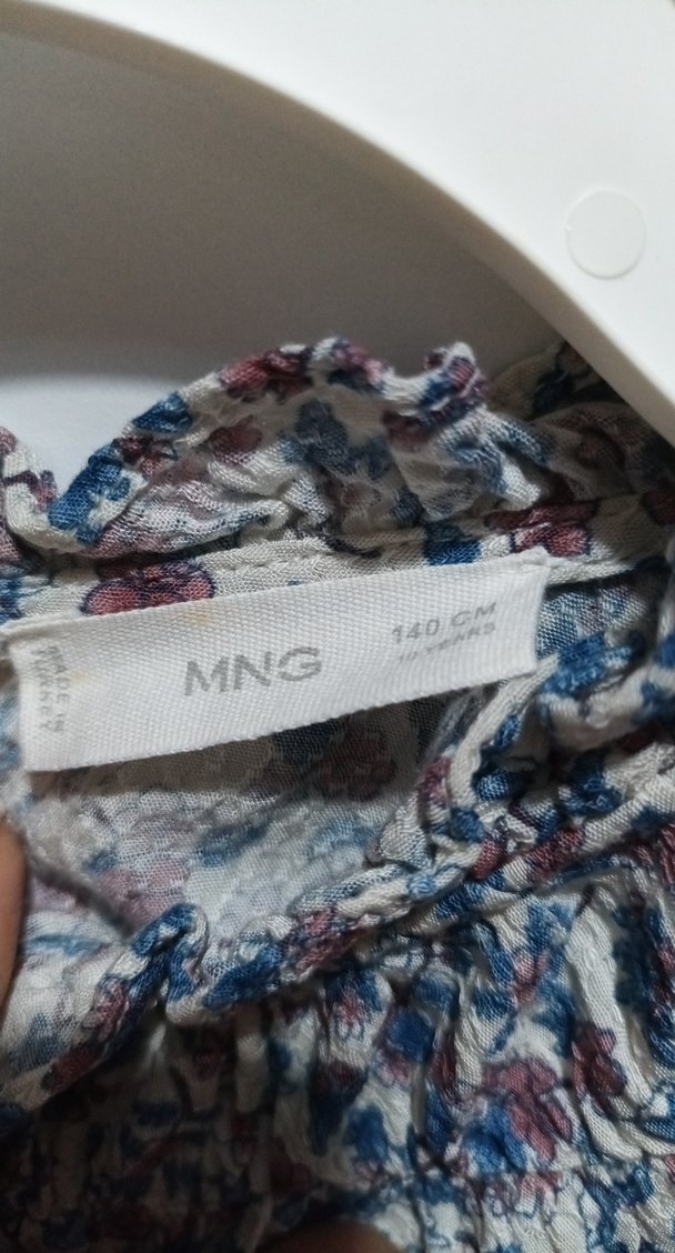 mango Uzun Kollu Fırfırlı elbise - Görsel 4