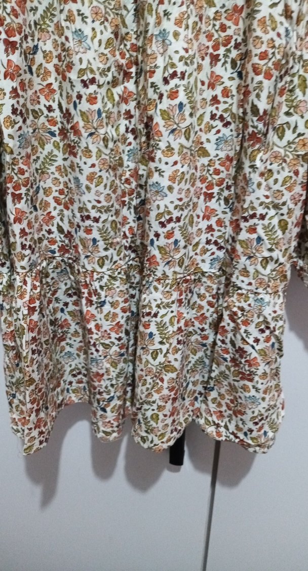 mango Çiçek Desenli Uzun Kollu Bohem elbise - Görsel 4