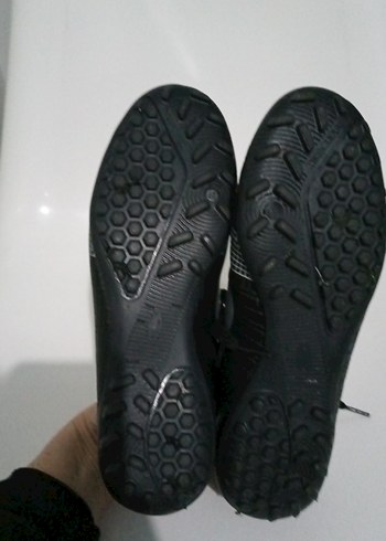 Siyah Bağcıklı Erkek Futbol Ayakkabısı - Görsel 3