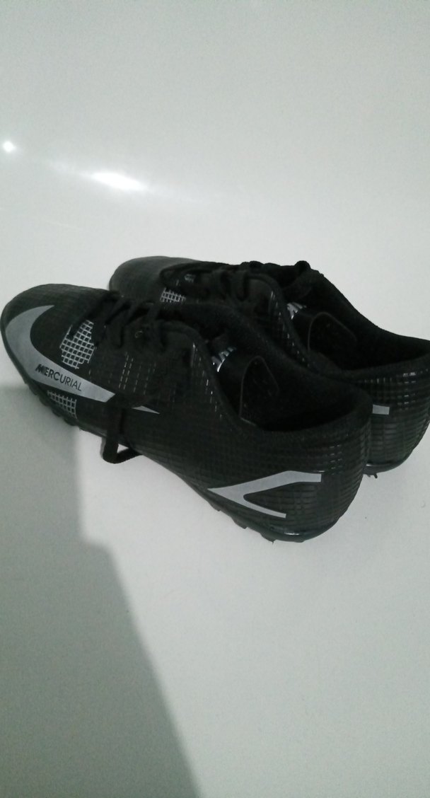 Siyah Bağcıklı Erkek Futbol Ayakkabısı - Görsel 5