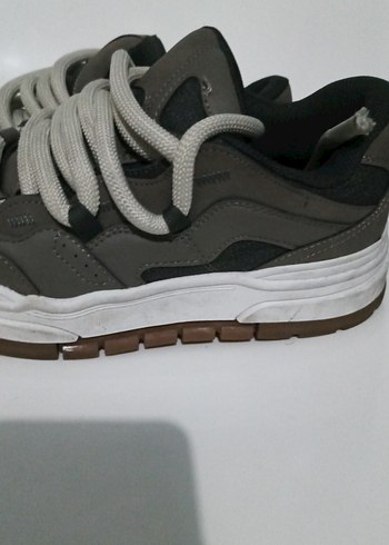 Gri Bağcıklı erkek Spor Ayakkabı - Görsel 4