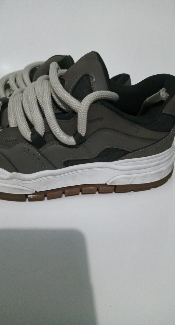 Gri Bağcıklı erkek Spor Ayakkabı - Görsel 4