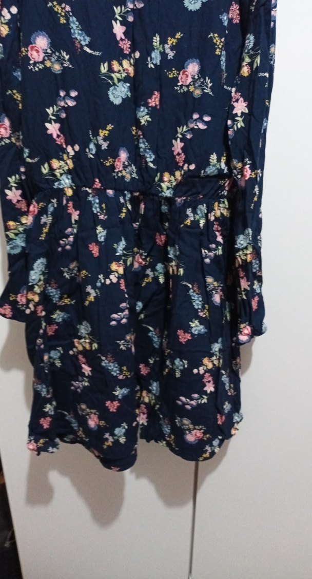 Çiçek Desenli Uzun Kollu Midi Bohem Elbise - Görsel 3