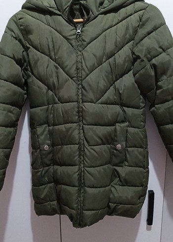 mango haki uzun çocuk Mont - Görsel 2