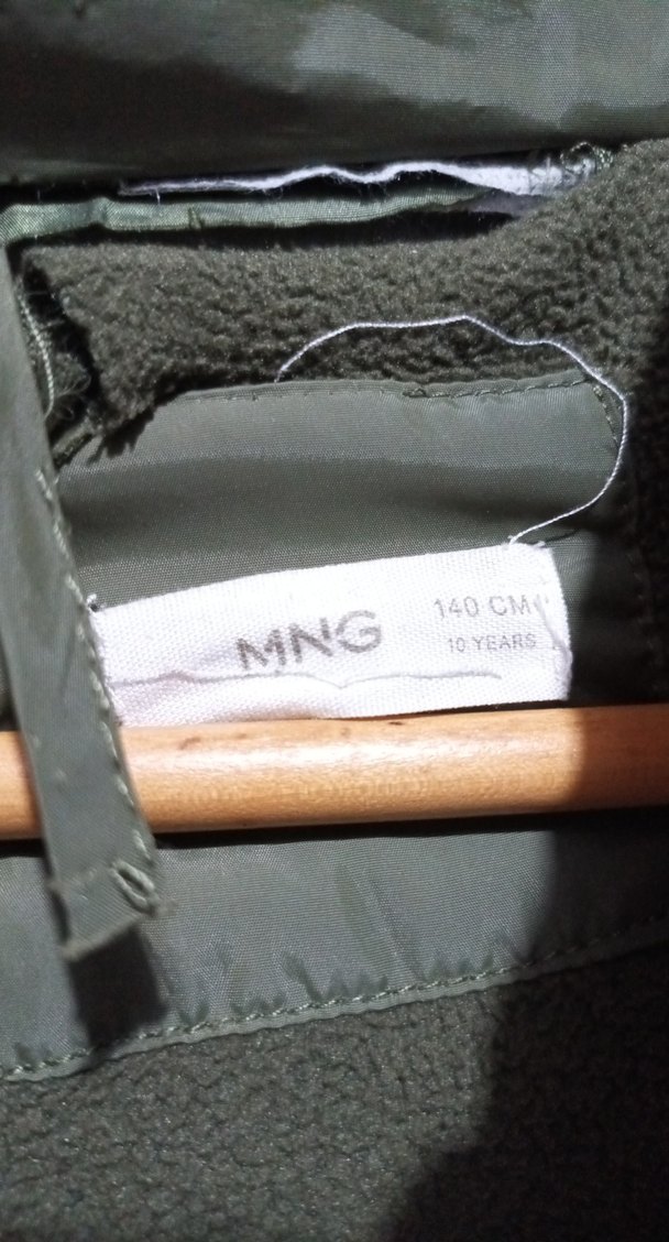 mango haki uzun çocuk Mont - Görsel 3