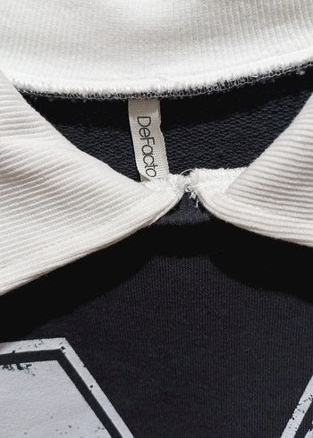 Manhattan Baskılı Gri Uzun Kollu Sweatshirt elbise - Görsel 3