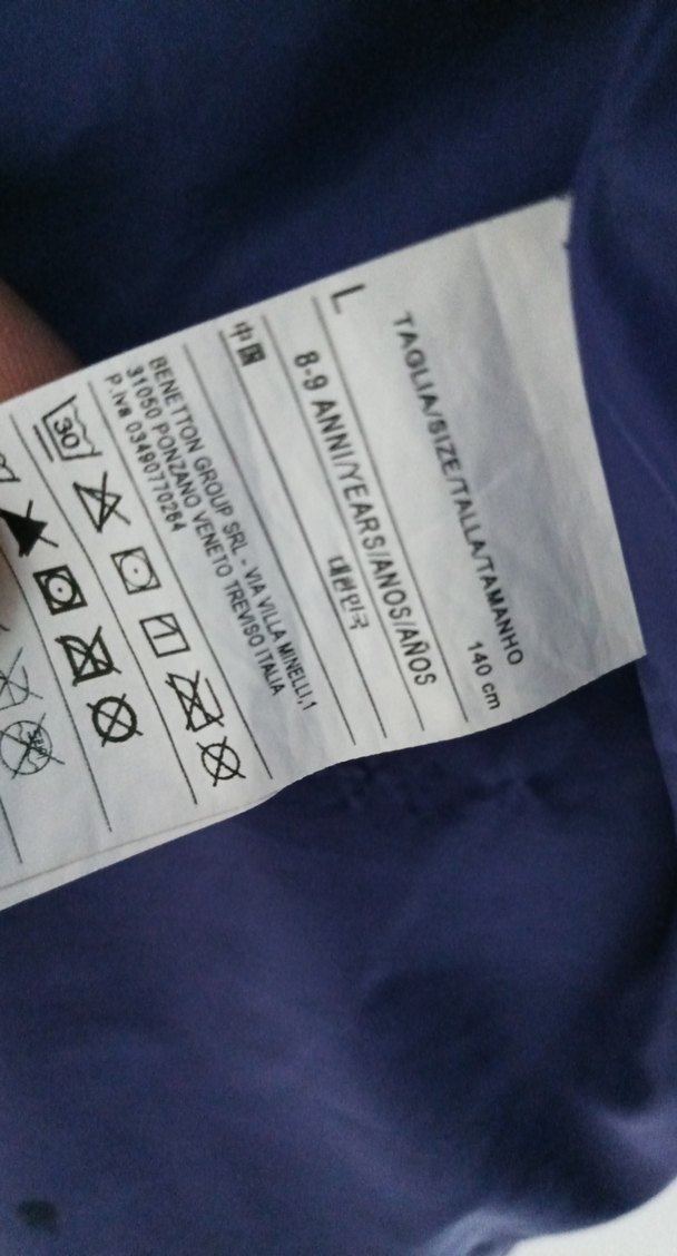 Benetton Mor Parlak Fermuarlı Kız Montu - Görsel 5