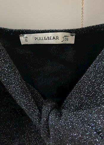 PullandBear Siyah İnce Askılı Kadın zıbın - Görsel 3