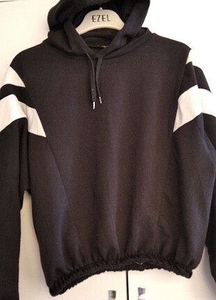 xl Beden Siyah spor crop üst
