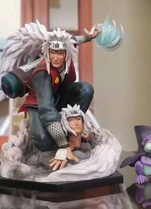  Beden Renk Naruto Jirayya ve Usta Kurbağa çifti 23cm action figür. . 