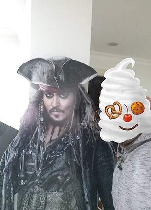 Karayip korsanları 1.85cm Jack sparrow maket stand life size Lif