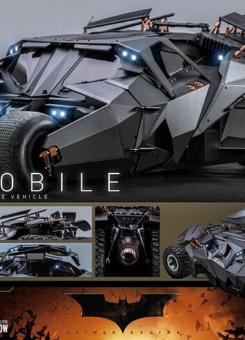  Beden Renk HOTTOYS BATMOBIL DARK KNIGT BATMAN 1/6 ACTİON FİGURE 70CM