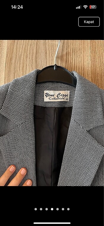 40 Beden gri Renk Blazer ceket