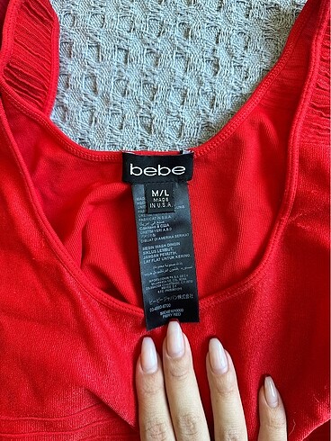 m Beden Orijinal vintage Bebe marka mini elbise