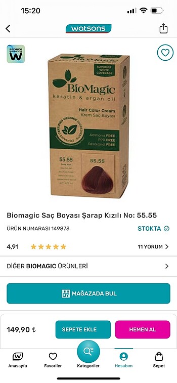 Diğer Saç boyası