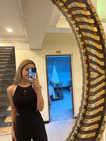 36 Beden siyah Renk Trendyol tulum
