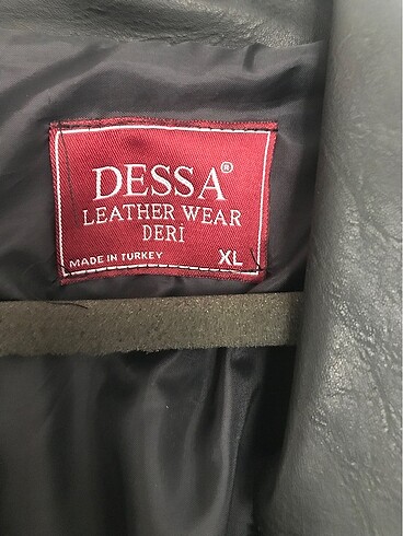 xl Beden siyah Renk Deri mont