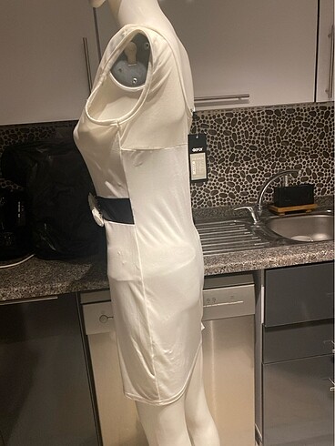 astarsız beyaz elbise - Görsel 3