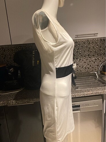 astarsız beyaz elbise - Görsel 5