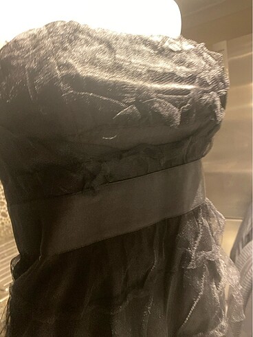 strapless gece elbisesi yılbaşı - Görsel 2