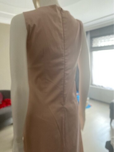 çiçek buketi detaylı pembe abiye - Görsel 10