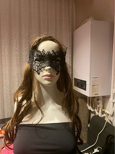  Beden Renk dantel desenli maske
