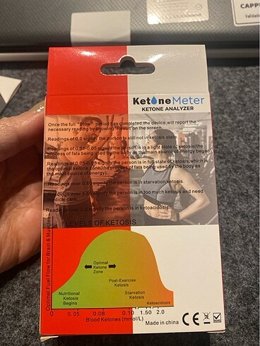  Beden Renk Keton ölçüm cihazı ketoz ölçüm
