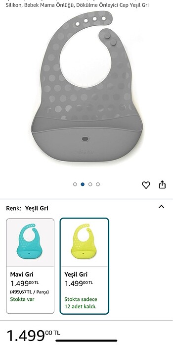 Bebek mama önlüğü
