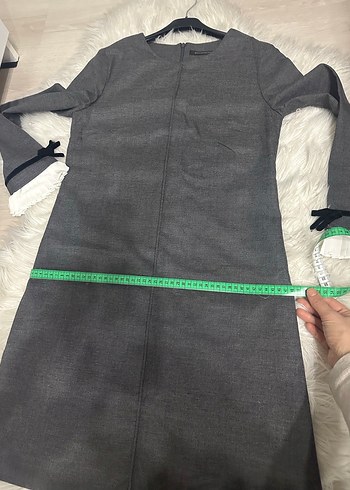 Gri Kadın günlük elbise - Görsel 12