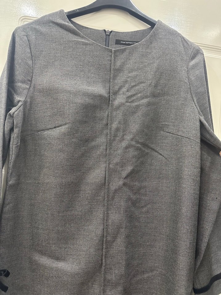 Gri Kadın günlük elbise - Görsel 3