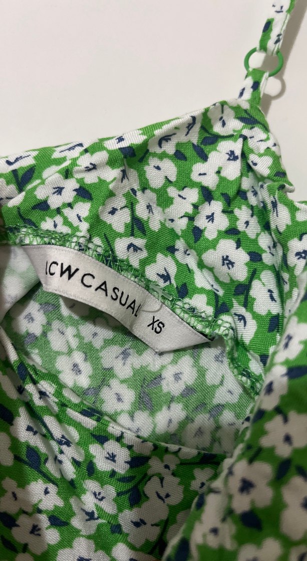 Yeşil Bohem Uzun Askılı Elbise - Görsel 2