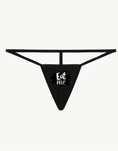 Siyah String Tanga