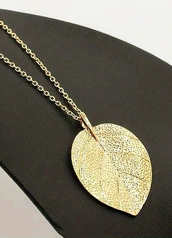swarovski VİNTAGE ESİNTİLİ TASARIM YAPRAK KOLYE