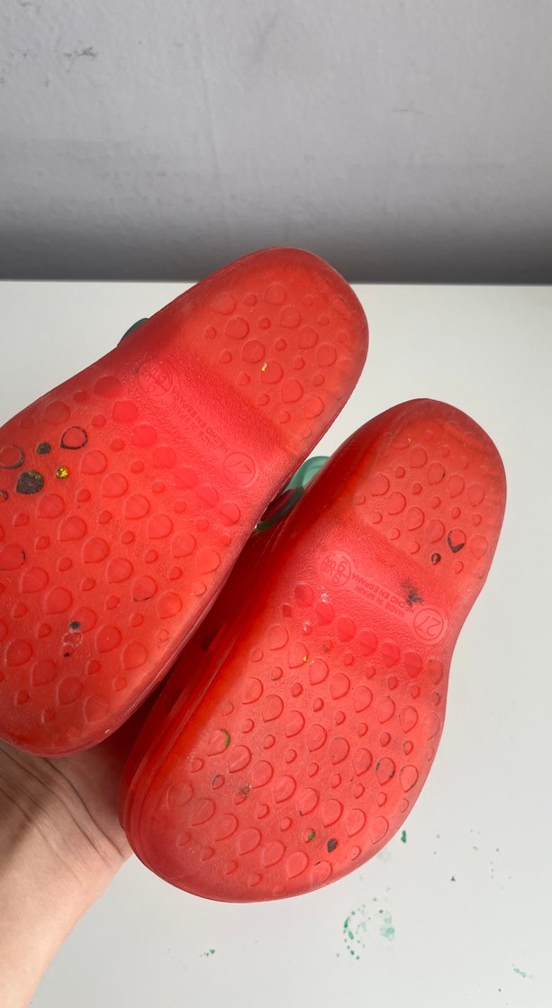 Kız Çocuk Pembe Kaydırmaz Terlik - Görsel 4