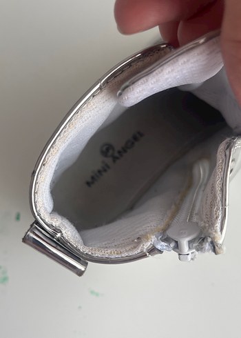 Kız Çocuk Metalik Renkli Kurdeleli Spor Ayakkabı - Görsel 6