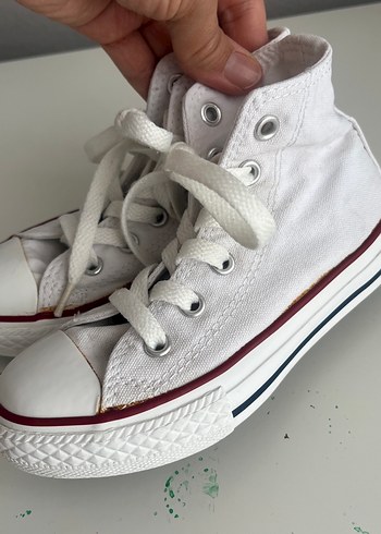 Converse Beyaz Bağcıklı Kız Spor Ayakkabı - Görsel 2