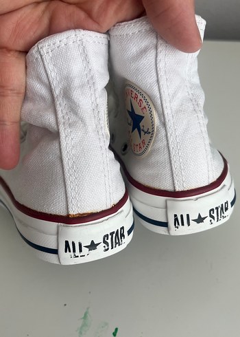 Converse Beyaz Bağcıklı Kız Spor Ayakkabı - Görsel 3