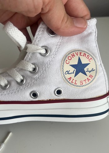 Converse Beyaz Bağcıklı Kız Spor Ayakkabı - Görsel 4