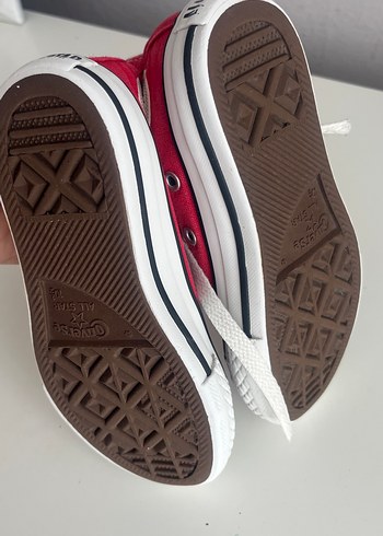 Converse Kız Çocuk Kırmızı Elastik Bağcıklı Spor Ayakkabı - Görsel 4