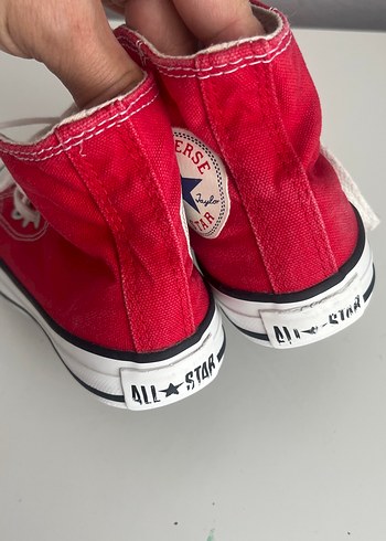 Converse Kız Çocuk Kırmızı Elastik Bağcıklı Spor Ayakkabı - Görsel 3