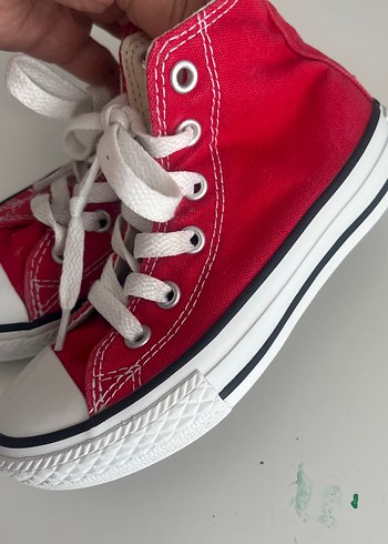Converse Kız Çocuk Kırmızı Elastik Bağcıklı Spor Ayakkabı - Görsel 2
