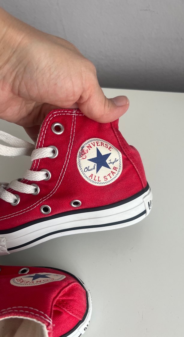 Converse Kız Çocuk Kırmızı Elastik Bağcıklı Spor Ayakkabı - Görsel 5