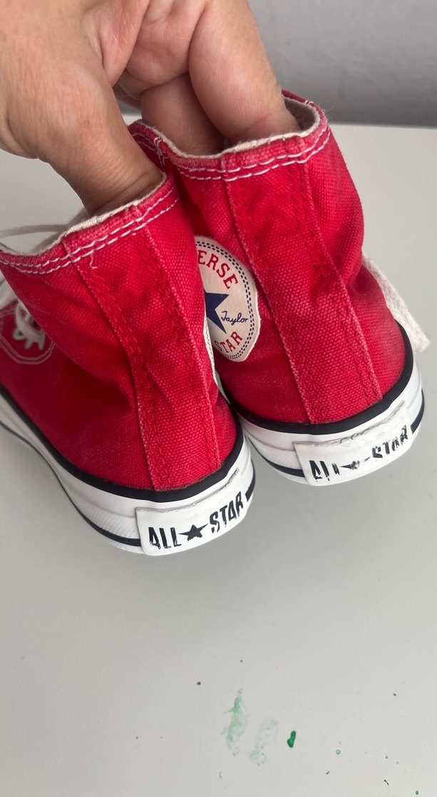 Converse Kız Çocuk Kırmızı Elastik Bağcıklı Spor Ayakkabı - Görsel 3