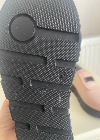 Pudra Pembe Platform Topuklu Kadın Spor Ayakkabı - Görsel 3