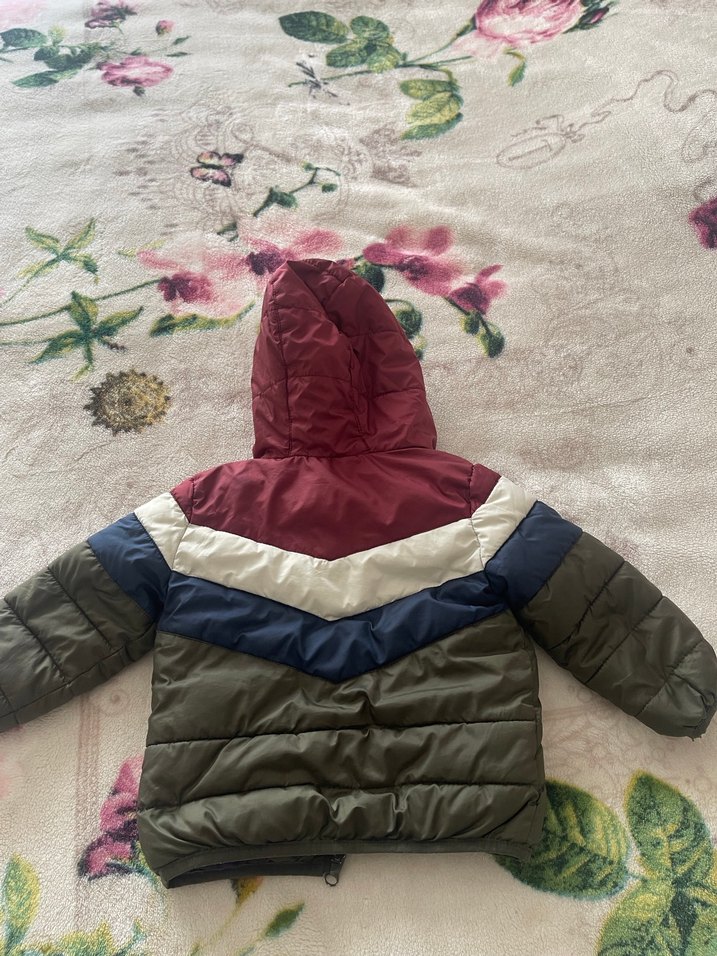 Kapüşonlu Fermuarlı Erkek Çocuk Mont - Görsel 2